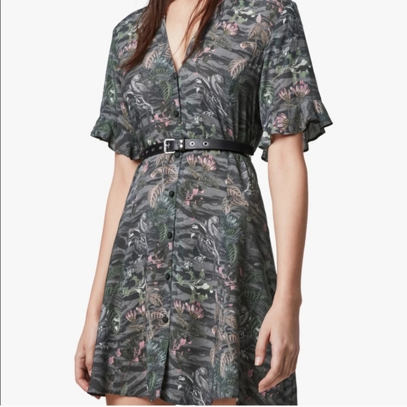 All Saints Dresses & Skirts - All Saints Fay Paradeep Tropical Print Dress